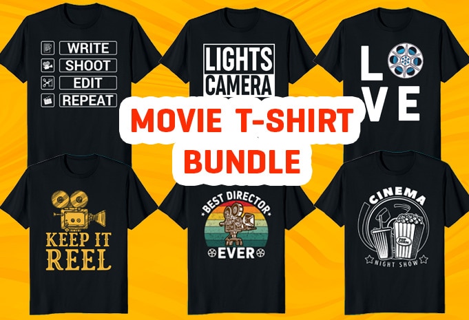 Movie-Cinema T-Shirt Bundle - Buy t-shirt designs