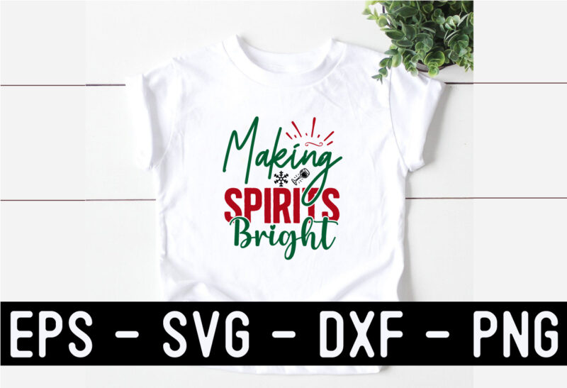 Christmas Wine SVG T shirt Design Template