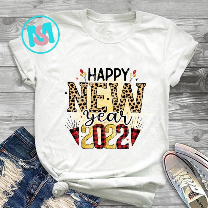 Happy New Year 2022 PNG Bundle | Happy New Year PNG | New Year PNG | Cheers 2022 Saying | New Year's Eve Quote