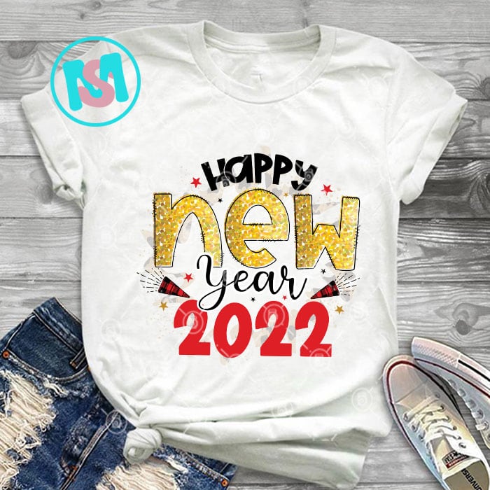 Happy New Year 2022 PNG Bundle | Happy New Year PNG | New Year PNG | Cheers 2022 Saying | New Year's Eve Quote