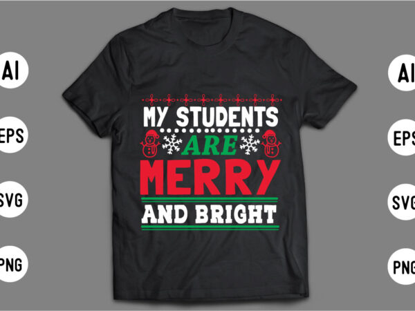 Christmas t shirt design template