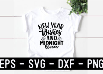 New Year SVG T shirt design Template