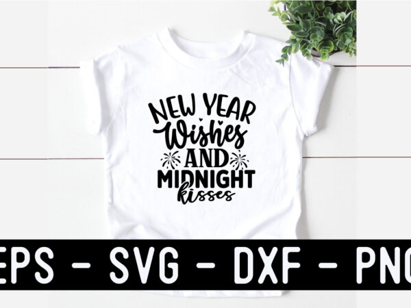 New year svg t shirt design template