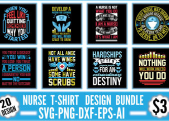 Nurse T-shirt Design Bundle