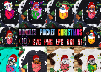 Pocket Christmas SVG 10 Bundles, Animals Svg, Animals vector, Animals Christmas, 10 Pocket Christmas Animals Bundles tshirt designs, Christmas Pocket Bundle, Bundle Pocket Christmas, Bundles Pocket Christmas, Bundle Pocket, Bundles