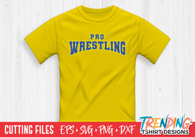 Pro Wrestling SVG T-Shirt Design