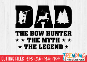 Hunter The Myth The Legend SVG T-Shirt Design