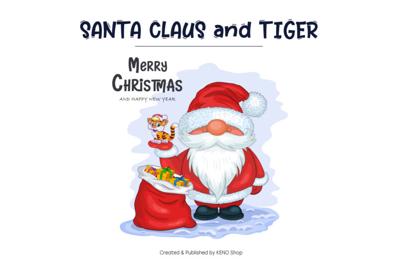 Santa Claus with Tiger.