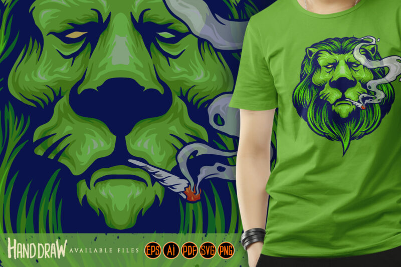 Cool Lion Weed Smoke Marijuana