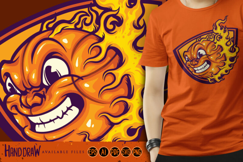 Mad basketball on fire - Buy t-shirt designs