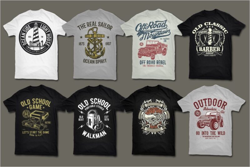 t-shirt vector 500 Tshirt Designs BUNDLE