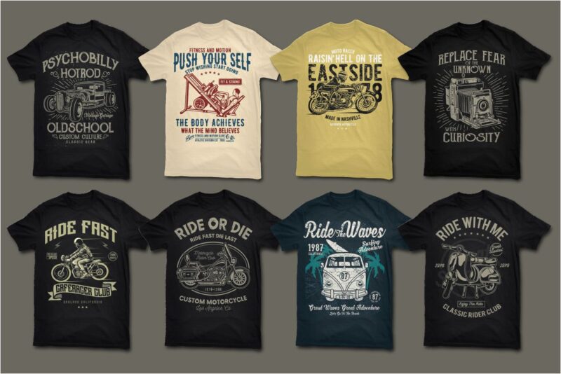 t-shirt vector 500 Tshirt Designs BUNDLE