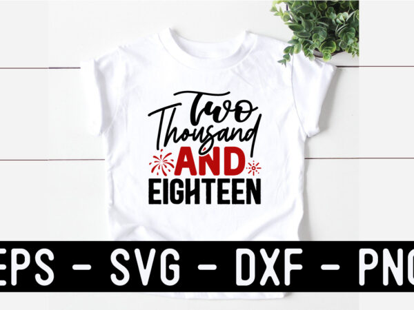 New year svg t shirt design template