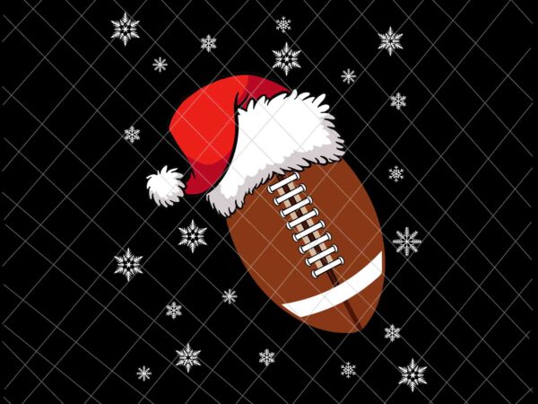 American football santa svg, christmas american football svg, santa football svg, christmas football svg t shirt vector