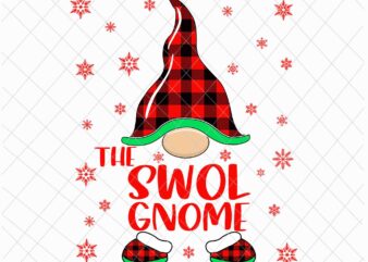 The Swol Gnome Svg, Gnome Buffalo Plaid Christmas Svg, Christmas Gnomies Svg, Funny Christmas t shirt designs for sale