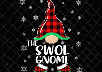 The Swol Gnome Svg, Gnome Buffalo Plaid Christmas Svg, Christmas Gnomies Svg, Funny Christmas