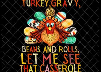 Turkey Gravy Beans And Rolls Let Me See That Casserole Png, Funny Thanksgiving Png, Thanksgiving Quote Png