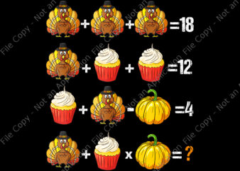 Thanksgiving Order Of Operations Quiz Math Png, Teacher Turkey Png, Thanksgiving Png, Thanksgiving 2021 Png t shirt designs for sale