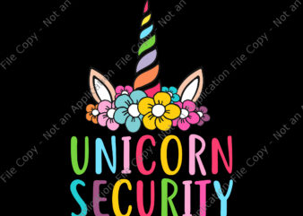 Unicorn Security Svg, Unicorn Flower Svg, Unicorn Svg, Funny Unicorn Svg