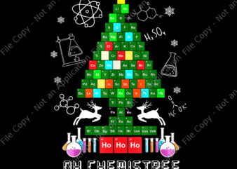 Oh Chemistree Png, Science Christmas Tree Png, Chemistry Christmas Png, Tree Christmas Png, Christmas Png