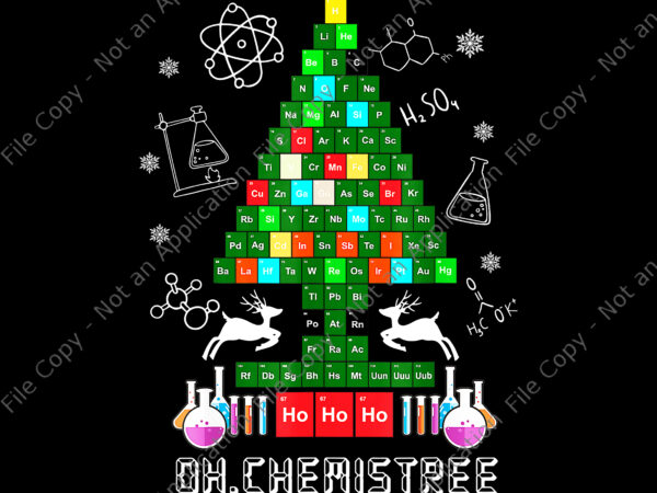 Oh chemistree png, science christmas tree png, chemistry christmas png, tree christmas png, christmas png t shirt design online