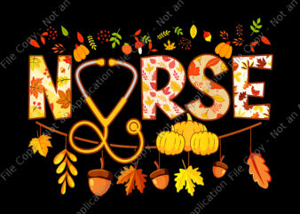 Nurse Thanksgiving Png, Health Worker Png, Nursing Fall Png, Nurse Png, Thanksgiving Day Png, Turkey Png T shirt vector artwork