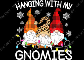 Hanging With Gnomies Png, Gnome Christmas Xmas Buffalo Plaid Red Png, Gnome Christmas Png, Gnome Png, Christmas Png