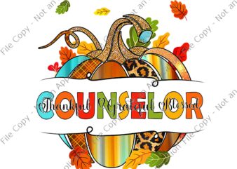 Thanksgiving Counselor School Png, YynA Leopard Fall Autumn Png, Thankful Grateful Blessed Png, Thanksgiving Day Png, Turkey Png t shirt designs for sale