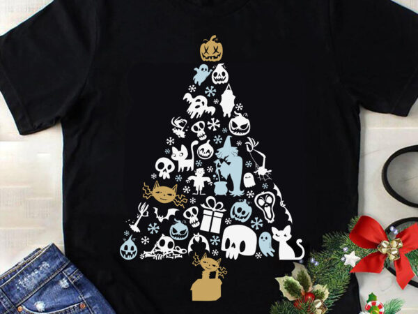 The nightmare christmas tree svg, nightmare christmas svg, christmas svg, tree christmas svg, tree svg, santa svg, snow svg, merry christmas svg t shirt designs for sale