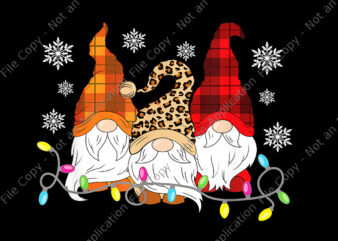 Funny Leopard Print Plaid Xmas Gnome Christmas, Gnome Christmas Png, Gnome Png, Christmas Png, Red Gnome Png