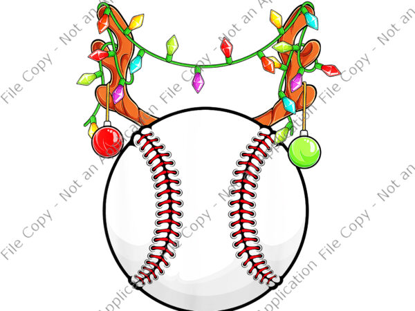 Baseball ball reindeer christmas png, reindeer christmas png, reindeer png, christmas png, santa png, light christmas png t shirt template