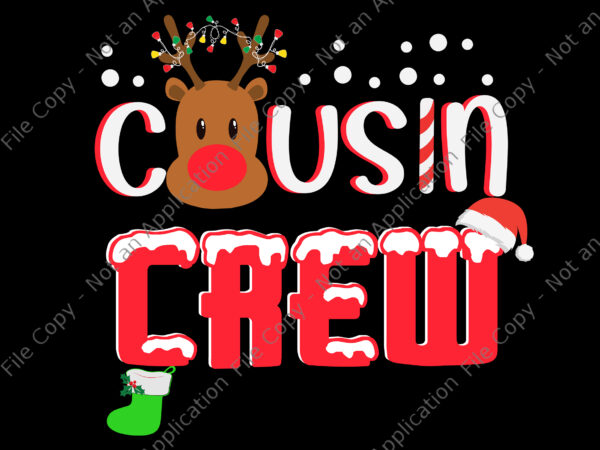 Cousin crew christmas 2021 svg, santa elf svg, crew christmas svg, christmas svg, santa svg t shirt vector file