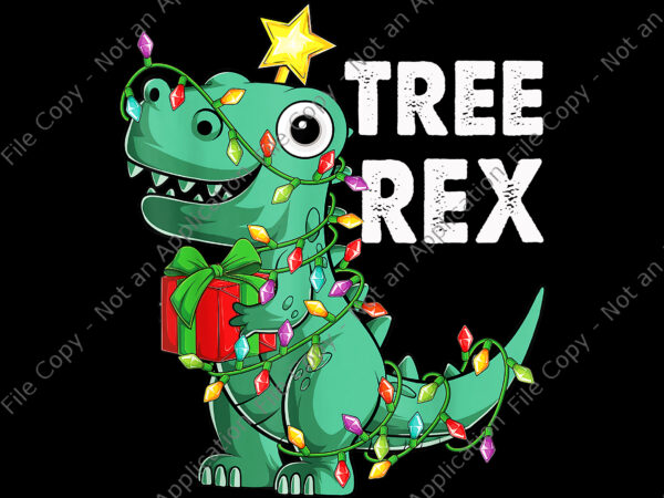 Tree rex christmas png, kids christmas dinosaur tree rex png, christmas dinosaur png, christmas png t shirt designs for sale