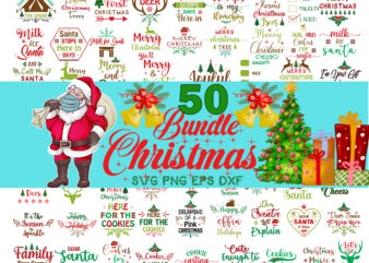 50 Christmas bundle svg, christmas svg, snow svg, santa svg, merry christmas svg, bundle christmas svg, tree christmas svg, santa svg, bundle christmas svg, christmas bundles, xmas bundle, Quote Christmas Svg,