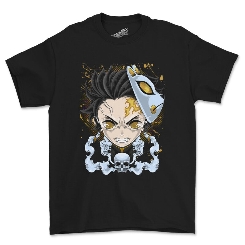 angry tanjiro, streetwear design