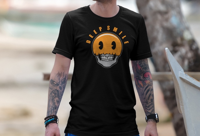 Deep Smile T shirt Design