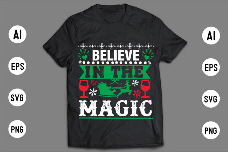 Christmas T shirt Design Bundle