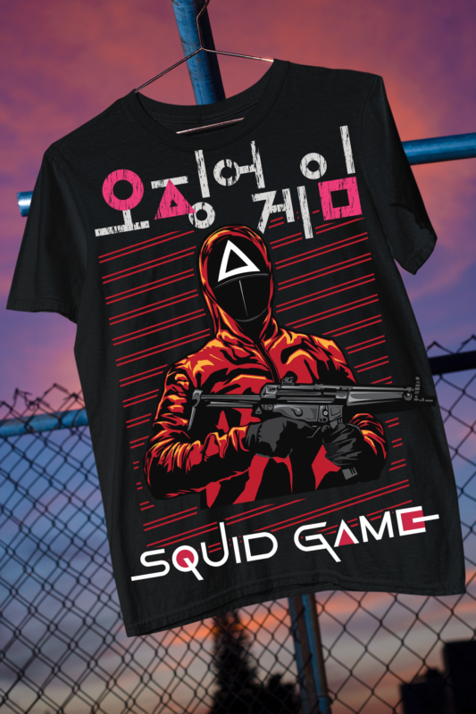 Squid Game Soldier, Squid Game SMG, Squid Game Assasin, Squid Fan Art Top Seller