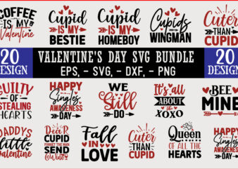 valentine SVG T shirt Design Bundle