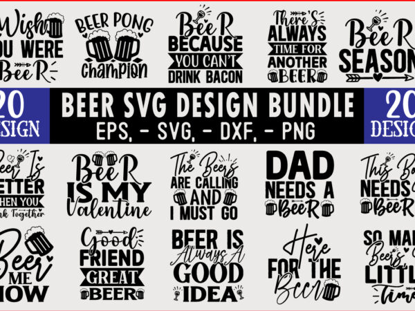 Beer svg t shirt design bundle