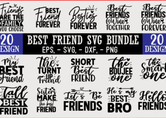 Best Friend SVG T shirt design Bundle