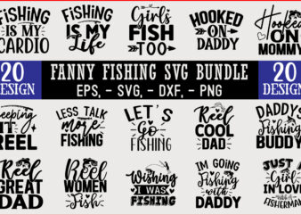 Fishing SVG T shirt Design Bundle