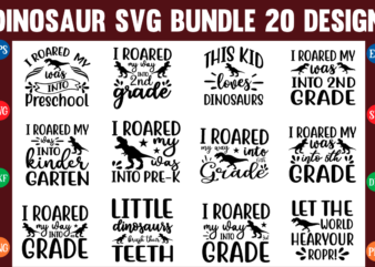 dinosaur svg bundle t shirt design template