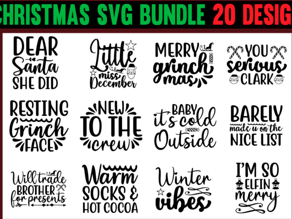 Christmas svg bundle christmas svg t shirt design