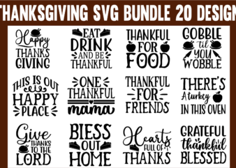 Thanksgiving svg bundle t shirt designs for sale