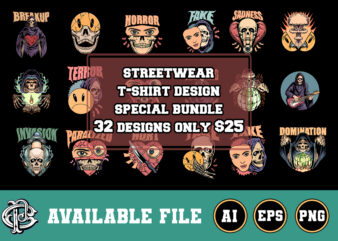 streetwear t-shirt design special bundle