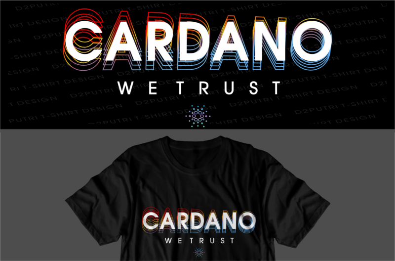 crypto cardano t shirt design svg graphic vector, ada cryptocurrency logo