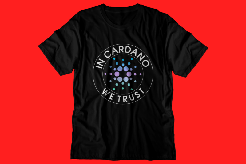 crypto cardano t shirt design svg graphic vector, ada cryptocurrency logo