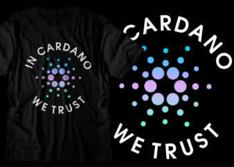 crypto cardano t shirt design svg graphic vector, ada cryptocurrency logo