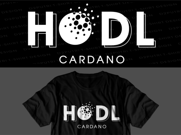 Crypto cardano t shirt design svg graphic vector, ada cryptocurrency logo